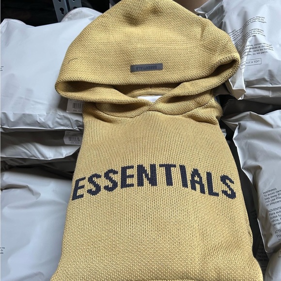 Essential fear of god knit hoodies - Picture 2 of 5